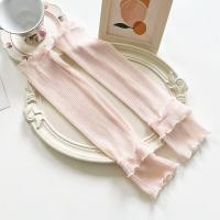 ราคา Lovely girls house ปลอกแขนกันแดดเส้นด้ายจับจีบแขนยาวสำหรับผู้หญิงถุงมือปักลายไม่มีนิ้วตาข่ายแบบบางฤดูร้อน (20729499982)