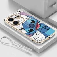 ราคา OPPO A3 A3x ภาพปักครอสติชแบบนิ่มลายการ์ตูนสัตว์ประหลาดรอยยิ้มเคสโทรศัพท์นุ่มเคสมือถือขอบสี่เหลี่ยม (22664115768)