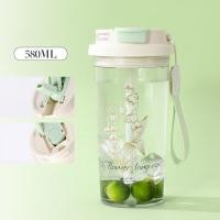 ราคา ขวดน้ำพลาสติก กระติกน้ำ หลอดเด้ง กระบอกใส่น้ำ กระบอกน้ำพลาสติก 580ml กระบอกน้ำพกพา กระบอกน้ำพลาสติกแบบใส พกพาสะดวก B0131 (22214761947)