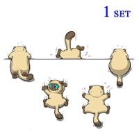 ราคา 1 เซ็ท สติ๊กเกอร์ติดรถ สติ๊กเกอร์ไวนิลติดรถยนต์ 5 ชิ้น สติ๊กเกอร์กันชนแสนสนุกสำหรับรถยนต์ รถบรรทุก รถจักรยานยนต์ และอื่นๆ (23191695938)