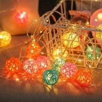 ราคา ไฟ LED 20ไฟประดับลูกบอลหวายสายไฟสำหรับบ้านตกแต่งตกแต่งสวนปาร์ตี้คริสต์มาสงานแต่งงานไฟสร้างบรรยากาศ (21899824674)