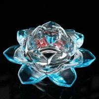 ราคา เชิงเทียน ดอกบัวแก้ว แก้วคริสตัล เชิงเทียน ตะเกียงพระ เชิงเทียนแก้ว (15449593117)