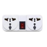 ราคา TOSHINO ปลั๊กแปลงขา รุ่น TW 2 ขนาด 2ช่อง 1สวิทซ์ ขาแบน (458495980)