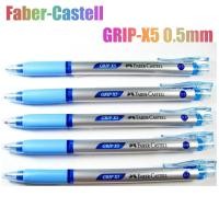 ราคา เฟเบอร์ คาสเทล Faber Castell Grip X5 เซ็ท 5 ด้าม ปากกาแบบกด หมึกสีน้ำเงิน 0 5 มม (11574420518)
