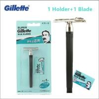 ราคา ของแท้และของแท้ ที่ใส่มีดโกนหนวด Gillette Super Blue Men ใบมีดนิรภัยแบบแมนนวล (22688731073)