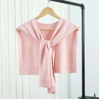 ราคา cooyaa ผ้าคลุมไหล่ถักสไตล์เกาหลีสำหรับห้องแอร์เสื้อเบลาส์ผู้หญิงไหล่ปกเสื้อปลอมผ้าพันคอแบบผูกปมสีทึบ (22810310777)