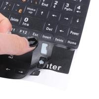 ราคา 1Pc Full Size Russian Keyboard Stickers Letter Alphabet Layout Sticker Key for Laptop Desktop PC Russian (22664435463)