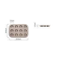 ราคา ถาดอบขนม ถาดอบขนม มี 4 ขนาดและ 2 สีให้เลือก Cake baking pan 4 6 9 มินิ12 12หลุม ถาดอบมัฟฟิน ถาดอบเค้ก ถาดหลุมเทฟล่อน พิมพ์อบขนม ถาดหลุมอบขนม ถาดอบหลุม (22822342151)