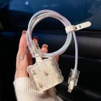 ราคา 20W พร้อมส่ง พร้อมส่ง ชุดแต่งสายชาร์จลายการ์ตูน เคสหัวชาร์จ (22811460357)