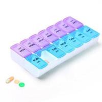 ราคา กล่องใส่ยา กล่องยา กล่องใส่ยาพกพา กล่องใส่ยา 7 วัน 14 ช่อง กล่องใส่ยาเม็ด ตลับยา กล่องวิตามิน กล่องใส่ของ ที่ใส่ยา (2544324733)