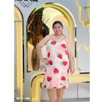 ราคา ชุดนอนสาวอวบสาวอวบ ไซส์ใหญ่ กระโปรงลายดอกน่ารักๆ สายเดี่ยว Q341 (23145198284)