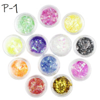 ราคา เปลือกเล็บกากเพชร กากเพชรไล่โทนสี กากเพชรญี่ปุ่น กริตเตอร์ ตกแต่งเล็บ กระปุก 12 ขวด (5755574154)