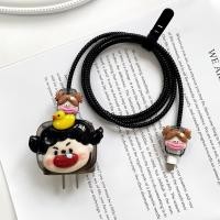 ราคา 20W พร้อมส่ง พร้อมส่ง ชุดแต่งสายชาร์จลายการ์ตูน เคสหัวชาร์จ (22811460373)