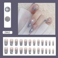ราคา ร้านไทย TT607 เล็บปลอมสีเจล24ชิ้น เล็บปลอมทาสีแล้ว เล็บเจล เล็บปลอมสำเร็จรูป เล็บปลอมสำเร็จรูป ใหม่เล็บปลอมกันน้ (21132637903)