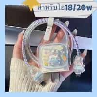 ราคา 20W พร้อมส่ง พร้อมส่ง ชุดแต่งสายชาร์จลายการ์ตูน เคสหัวชาร์จ (22811460415)