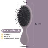 ราคา Boar Bristal Hair brush หวีขนหมูป่าแท้ หวีขนหมูป่า หวีลดผมร่วง ช่วยให้ผมเงางาม (22059661107)
