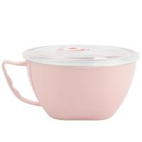 ราคา ชามสแตนเลส หุ้มพลาสติก2ชั้น พร้อมหูจับ ฝาปิด กันความร้อน 900ml มี 3 สี ชามมาม่า ชามมีฝาปิด ถ้วยข้าว ถ้วยใส่อาหาร (9677107412)