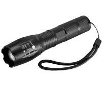ราคา ไฟฉาย แรงสูง ความสว่างสูง 5 โหมด ส่องได้ไกล 200 เมตร Flashlight LED CREE XML T6 สีดำ (840638964)