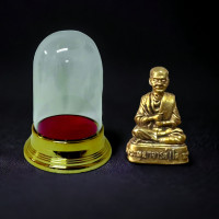 ราคา พระเกจิ ชื่อดังแห่งสยาม ปู่ทวด สมเด็จโต องค์ทองเหลือง ครอบแก้ววางหน้ารถ คุ้มครองให้ปลอดภัยจากอันตรายทั้งปวง (21443828581)