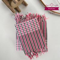 ราคา ผ้าขาวม้า ผ้าพันคอฝ้ายแท้ 100 ผืนใหญ่ขนาด 40x 190 ผ้าดี พร้อมส่ง (23350944138)