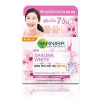 ราคา GARNIER การ์นิเย่ ซากุระ ไวท์ เซรั่ม ครีม เดย์ครีม ไนท์ครีม 18 มล (12424197748)