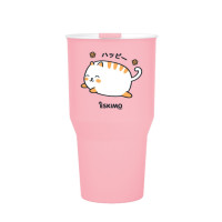 ราคา FJS แก้วพลาสติก แก้วพลาสติกพร้อมฝา แก้วน้ําน่ารัก 38 oz แก้วน้ำลายน่ารัก สีพาสเทล พกพาสะดวก C1130A รายละเอียด (19358734281)