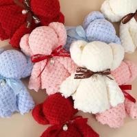 ราคา ผ้าขนหนู ผ้าเช็ดหน้า ผูกโบว์ ขนาด 30x30 cm ผ้าขนหนูนาโน ของชำร่วย ของฝาก (23284187302)