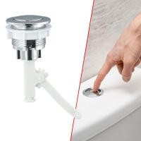 ราคา ปุ่มกดชักโครก รุ่นก้านโยก ที่กดชักโครก รุ่นหายาก ใช้กับชักโครกกดบน ขนาดรูตัวกด อะไหล่ปุ่มกดชักโครก แบบปุ่มเดียว เกรดหนา (22977892418)