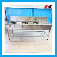 ราคา SVS เตาสแตนเลส3หัวเตา เตาไทย 3 หัว เตาฟู่ KB5 ขนาด ก70xย200xส80 ซม สแตนเลสเกรด304 เตาเเม่ค้า เตาเเก๊ส เตาไทยมีที่พัก มีรางน้ำทิ้ง SVSสแตนเลส SVS Stainless เตาสแตนเลสSVS ครัวสแตนเลส เครื่องครัวสแตนเลส 