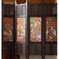 ราคา ฉากกั้นห้อง ไม้เนื้อแข็ง เพ้นท์สีอะคริลิค 3 แบบ ก180xส 170cm 4 พับ ฉากบังตา ฉากกั้นตกแต่ง ฉากเสริมฮวงจุ้ย ฉากพับกั้นห้อง (14603672745)
