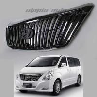 ราคา Hyundai H1 GRAND Starex 2017 2018 หน้ากระจัง กระจังหน้า โครมเมี่ยมตัดดำลายตั้ง ทรง Grand Starex VIP มีโลโก้ (414979089)