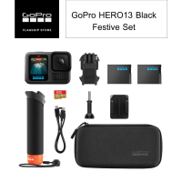 ราคา ประกันศูนย์ไทย1ปี GoPro HERO13 Black Festive Set เซ็ทกล้องโกโปร แบตเตอรี่ Enduro The Handler SD card 64 GB (24163368031)