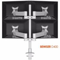 ราคา BEWISER D400 ขาตั้งคอม 4 จอมอนิเตอร์ VESA14 32 Max10kg เสาสูง จอคู่ 2ชั้น แขนอลูมินั่มแก๊สสปริงปรับอิสระ Quad Gas Arm 2x2 Monitor Mount Stand ออกVAT (317863490)
