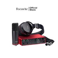 ราคา Focusrite Scarlett 2i2 Studio Gen 4 ชุดบันทึกเสียง audio interface ไมค์โครโฟน หูฟังมอนิเตอร์ ProPlugin (20873972562)