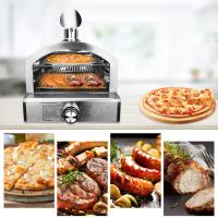 ราคา เตาอบพิซซ่าสแตนเลสแบบใช้แก๊ส LPG กลางแจ้ง 12 นิ้ว เตาอบพิซซ่าพร้อม Pizza Stone 33 ซม และตะแกรงย่าง (20056713191)