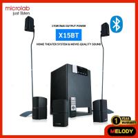 ราคา microlab X15BT ชุดลำโพง ระบบเสียง 5 1 Bluetooth 5 0 พร้อมช่องเสียบไมค์ คาราโอเกะ แถมขาตั้ง 2 ตัวในชุด รับประกันศูนย์ microlab 1ปี (20517534437)