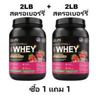 ราคา QiuMi Whey Protein Isolate Powder สูตรทอง เวย์โปรตีน เสริมสร้างกล้ามเนื้อ Chocolate Flavor 2LB (23178772481)