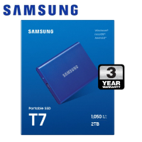 ราคา Samsung 2TB T7 Portable SSD USB3 2 Blue (2427546219)