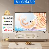 ราคา ทีวี 43 นิ้ว ทีวี 32 นิ้ว สมาร์ททีวี Smart TV DVB T2Android TV โทรทัศน์ LED Youtube Nexflix WiFi 4K HDR รับประกัน 3ปี (23435527197)