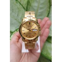 ราคา SEIKO 5 Automatic รุ่น SNKK76K1 นาฬิกาข้อมือผู้ชาย สายแสตนเลสสีทอง ของแท้ 100 ประกันสินค้า 1 ปีเต็ม (344539651)
