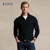 ราคา Polo Ralph Lauren เสื้อสเวตเตอร์ผู้ชาย Mesh Knit Cotton Quarter Zip Sweater รุ่น MNPOSWE16821837 สีดำ (23433931815)
