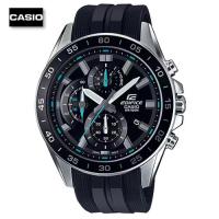 ราคา Velashop นาฬิกาข้อมือผู้ชายคาสิโอ Casio Edifice CHRONOGRAPH สายเรซิ่นสีดำ รุ่น EFV 550P 1AVUDF EFV 550P 1A EFV 550P (24263917744)