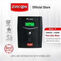 ราคา ZIRCON PI 2000VA 1400W Line Interactive PURE SINEWAVE UPS ของแท้ ส่งไว ประกัน 2 ปี (13105384603)