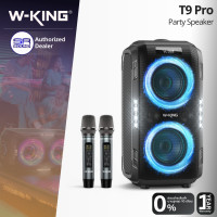 ราคา ใช้โค้ดลดอีก10 W KING T9 PRO Party Speaker ลำโพงบลูทูธ 120W ไฟ LED แบตเตอรี่ในตัว พร้อม ไมค์ลอย 2 ตัว เบสหนัก (17733747498)