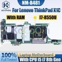 ราคา NM B481 สำหรับ Lenovo ThinkPad X1 Carbon 6th Gen เมนบอร์ดโน้ตบุ๊ก i5 i7 8th 01YR208 01YR210 เมนบอร์ดแล็ปท็อปที่ผ่านการทดสอบเต็มรูปแบบ (24128373868)