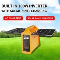 ราคา Expose 220V 100W Home Emergency Power Banks Solar Portable Generator Outdoor Solar Generator With Solar Panle Charging Power Station (24637685594)
