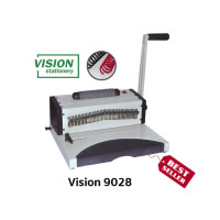 ราคา เครื่องเข้าเล่มสันเกลียวรุ่น VISION 9028 บอดี้เหล็ก รับประกัน 1 ปี เต็ม (23366883824)