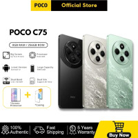 ราคา POCO C75 5G หน้าจอ 6 88 นิ้ว RAM 256GB ROM 8GB กล้อง 50MP 2MP Android 14 แบตเตอรี่ 5160mah (24599090741)