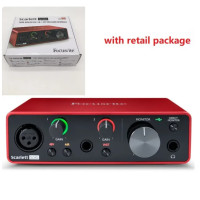 ราคา Promotion Focusrite Scarlett Solo 3rd gen 2 input 2 output USB audio interface sound card professional for recording Microphone (21066726456)