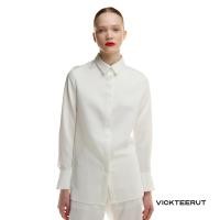 ราคา VICKTEERUT ราคาปกติ 6550 Satin Long Sleeve Shirt เสื้อเชิ้ต แขนยาว ผ้าซาติน (23000893246)